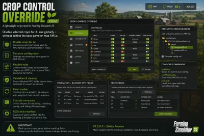 Crop Control Override v2.0.0.0