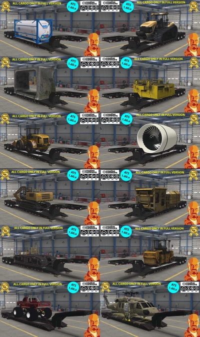 ETNYRE ULTIMATE LOWBOY TRAILERS PACK ATS (EXCLUSIVE MOD) 1.59-1.60.x
