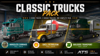 EXCLUSIVE CLASSIC TRUCKS COLLECTION PACK ATS 1.59-1.60.x
