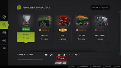 Lime support for fertilizer spreaders v1.0.0.0