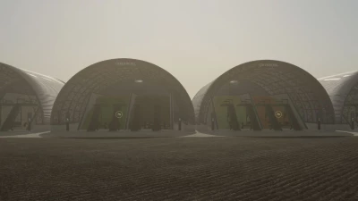 Modern silo with digital screen v1.0.0.0