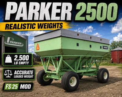 Parker 2500 gravity wagon weight correction v1.0.0.0