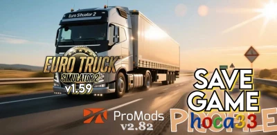 ProMods Europe v2.82 - ETS2 1.59 FULL Save (100%) v1.0