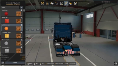 Scania NG S/R Rear Bumper Tuning Lights Pack v1.59