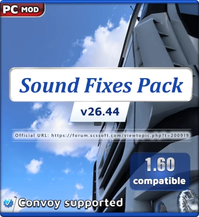 Sound Fixes Pack v26.44 for 1.60 open beta
