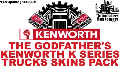The Godfather's Kenworth K Series Skins Pack v1.8