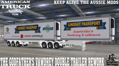 The Godfather's Vawdrey Double Trailer Rework for ATS 1.60
