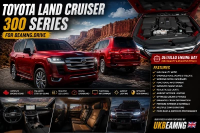 Toyota Land Cruiser 300 Series UKBEAMNG v1.0