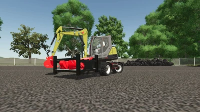 Wacker neuson ew100 et pack godet martin et steelwrist v1.0.0.0