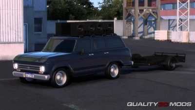 1973 Chevrolet Veraneio + Trailer v1.60