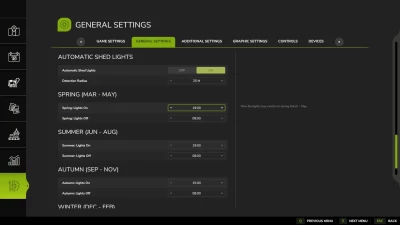 Automatic Shed Lights v1.0.0.0
