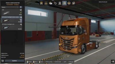 Custom Headlight for SCS Iveco S-Way v1.60