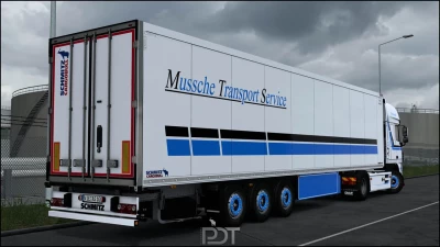 DAF XF 105 + Trailer "Mussche Transport" v5.0 1.60