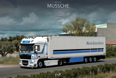DAF XF 105 + Trailer "Mussche Transport" v5.0 1.60
