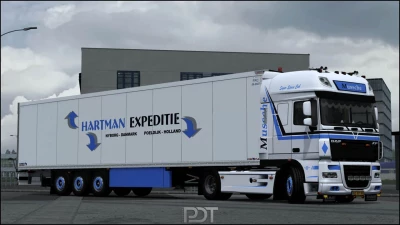 DAF XF 105 + Trailer "Mussche Transport" v5.0 1.60