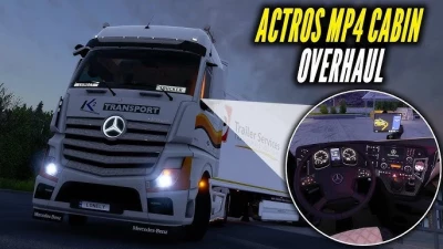New Actros MP4 Cabin Overhaul v1.60