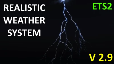 Realistic Weather System V2.9 ETS2 1.60