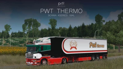 Scania 164L + Trailer "Pwt Thermo" v3.0 1.60