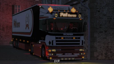 Scania 164L + Trailer "Pwt Thermo" v3.0 1.60