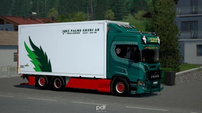 Scania R520 KE Palms Akeri AB + Trailer v14 1.60