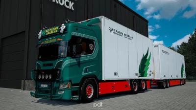 Scania R520 KE Palms Akeri AB + Trailer v14 1.60