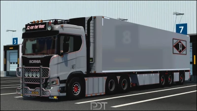 Scania R650 + Trailer "JQ van der Meer" v12 1.60