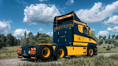 Scania T580 + Trailer "ASG Transport" v7 1.60