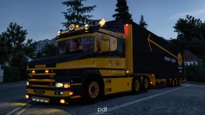 Scania T580 + Trailer "ASG Transport" v7 1.60