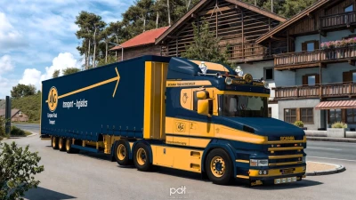 Scania T580 + Trailer "ASG Transport" v7 1.60