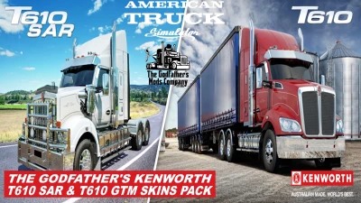 The Godfather's Kenworth T610SAR & T610GTM Skins Pack v1.0