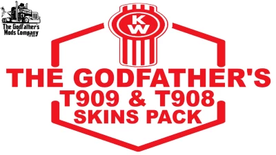 The Godfather's Kenworth T909 & T908 Skins Pack v1.0