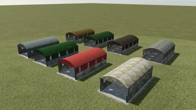 12m X 24.5m Dutch Barn Shed Pack v1.0.0.0