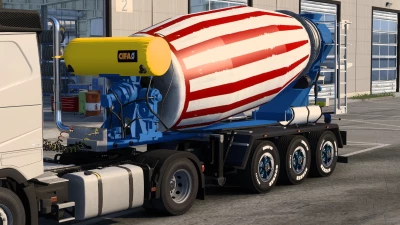 Animated Cement Mixer Trailer v1.60