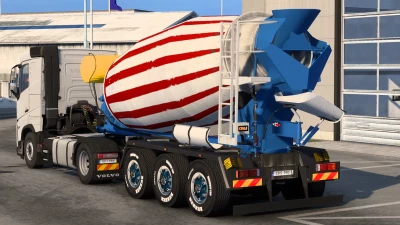 Animated Cement Mixer Trailer v1.60