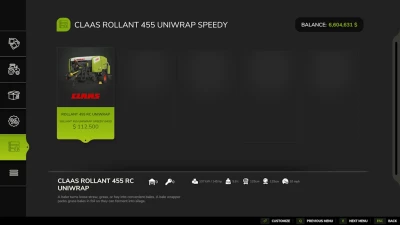 CLAAS ROLLANT 455 UNIWRAP Speedy 1.9.0.0