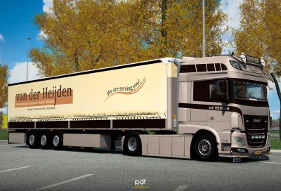 DAF XF 106 480 + Trailer Van der Heijden v1.0 1.60