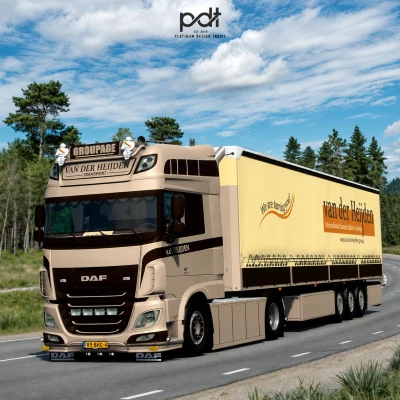 DAF XF 106 480 + Trailer Van der Heijden v1.0 1.60