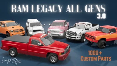 Dodge Ram Legacy All Generations Pack v3.0