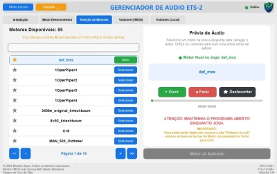 ETS2/ATS Audio Manager v3.9