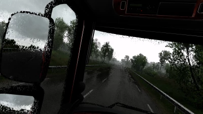 Photo Realistic Rain v2.0 ets2 1.60x