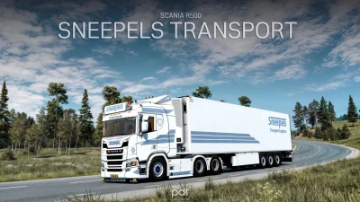 Scania R500 Sneepels Transport + Trailer v14 1.60