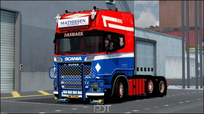 Scania R580 + Trailer "Mathiesen transport" v4.0 1.60