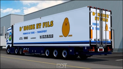 Scania S580 + Trailer "D'Hoine et Fils" v1.0 1.60