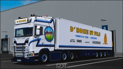 Scania S580 + Trailer "D'Hoine et Fils" v1.0 1.60