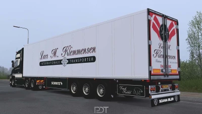 Scania T580 Klemmensen & Trailer v12.0 1.60