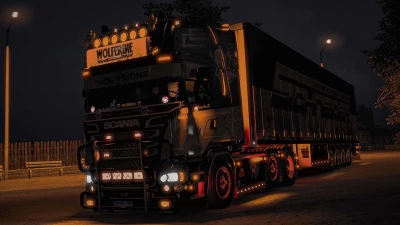 Scania V8K R520 + Trailer v1.60