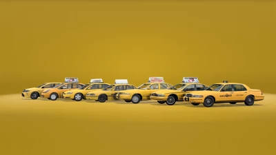 Ultimate US Taxi Mega Pack [7 Cars] v1.0