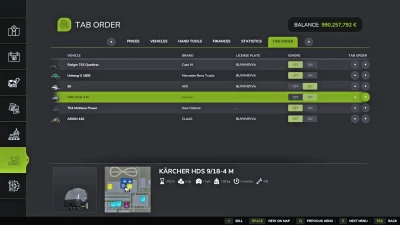 Vehicle Tab Sorting v1.0.0.0
