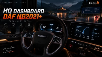 High Quality Dashboard DAF NG2021+ V2.13