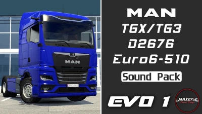 2020 MAN TGX (TG3) 510 D2676 Sound Pack v1.4 1.60